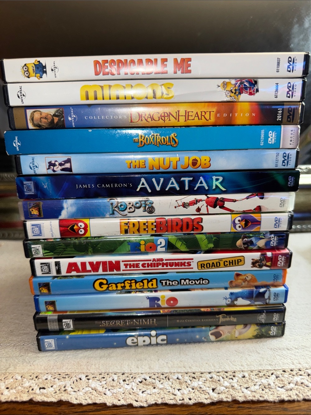 Universal & 20th Century Fox DVD Collection Bundle of 15 Movies - In as/is used